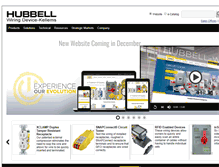 Tablet Screenshot of ecatalog.hubbell-wiring.com